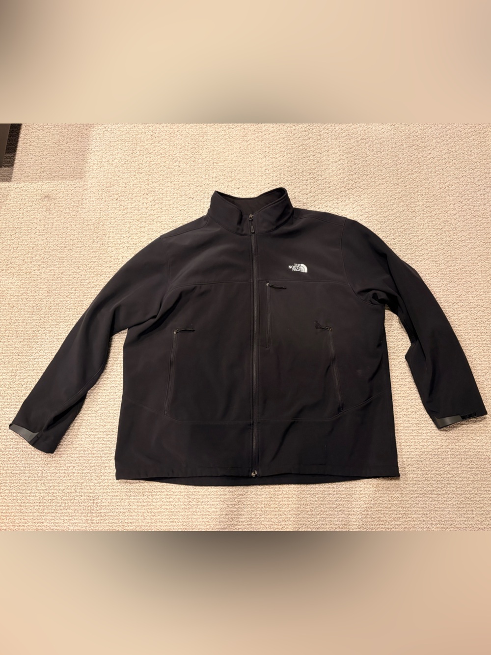 The North Face Men's Black Softshell Jacket 3XL